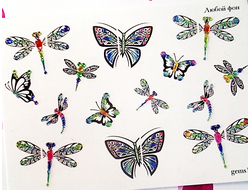 Слайдер-дизайн CRYSTAL - cs001 - Бабочки со стразами