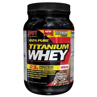 (SAN) 100% Pure Titanium Whey - (908 гр) - (ваниль)