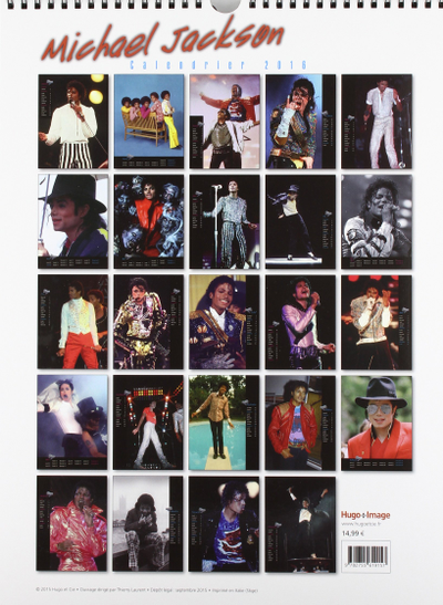 Michael Jackson Календарь 2016 ИНОСТРАННЫЕ ПЕРЕКИДНЫЕ КАЛЕНДАРИ 2016, Michael Jackson CALENDAR 2016