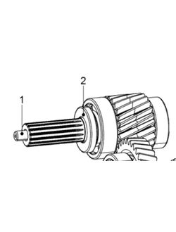 Промежуточный вал (промвал) оригинал BRP 619230009 для BRP LYNX/Ski-Doo