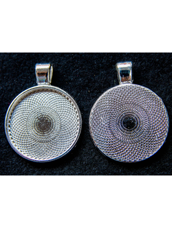 Основа-подвеска, 36х28 мм, для кабошона 25 мм