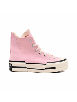 Кеды Converse Chuck 70 Plus розовые высокие на платформе A04366C