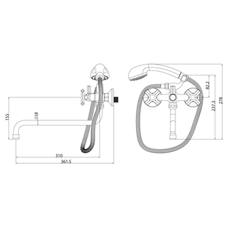 Смеситель для ванны Promotion LM6051C