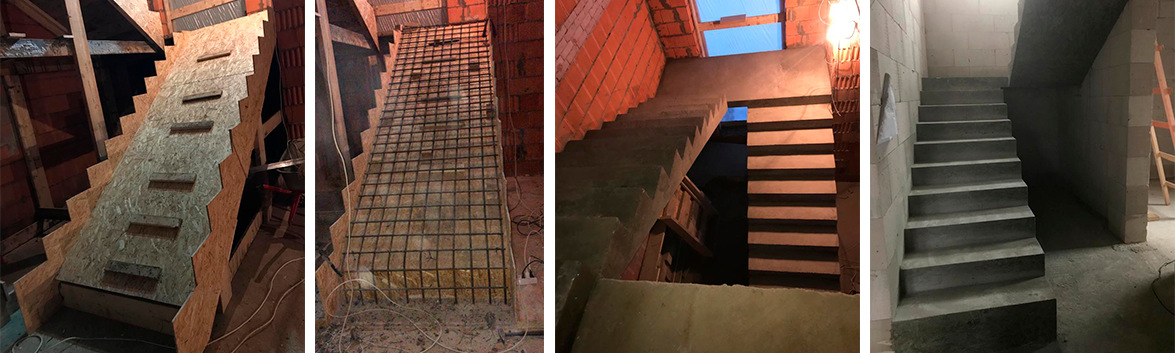 Заказать лестницу из бетона в Чехове