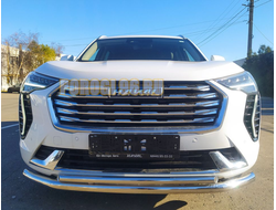Защита переднего бампера двойная d60/62 для Haval Jolion 2021-