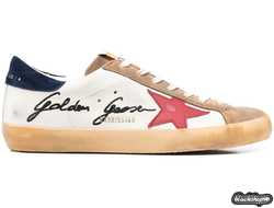 GOLDEN GOOSE SUPER-STAR BIEGE-RED (35-40)