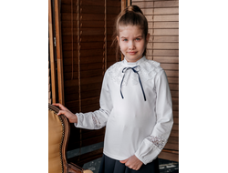 В-2007 Водолазка со съемным кружевным жабо