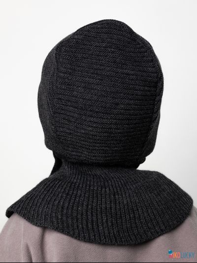 Шапка-шлем 24201-01 х/б подклад, темно-серый 42-44