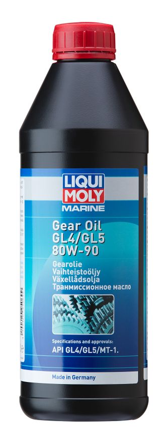 Трансмиссионное масло Liqui Moly Marine Getriebel GL4/GL5 80W-90 (Минеральное) - 1 Л (25069)