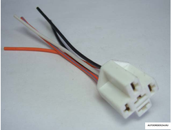 Разъем с проводом реле 4-5 ти контактный пластмасс (цена за 1 шт.)