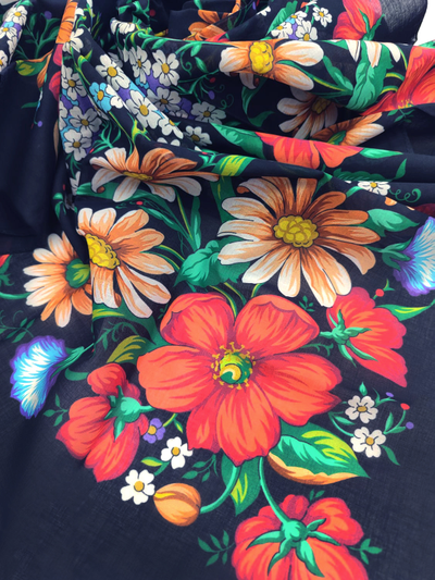 Павловопосадский платок Солнечный танец 1711-18