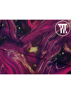 Бифлекс матовый принт Разводы, цв. Пурпурно-розовый