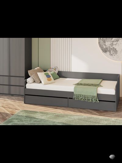 КР 2 кровать Графит серый