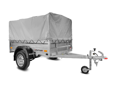 Прицеп «Спутник PRO» (2155x1300x480) увеличенный борт, оцинкованная рама, с силовым подрамником