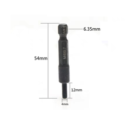 Бита М4 для закручивания футорок по дереву