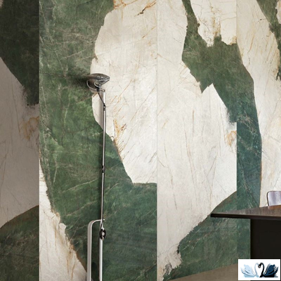 Керамогранит FMAX Venetian Green 6mm glossy 120x270 см зеленый