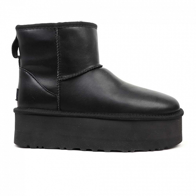 UGG Classic Mini Platform Leather Black