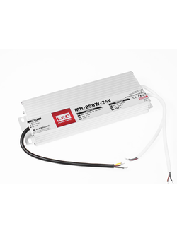 Герметичный блок питания 250W 24V IP67 Extra Slim (24V/10.4A/250W) (4LED/IP67 металл/1 год)