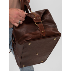 Кожаная дорожная сумка Campora Premium brown (арт. 
4019-53)