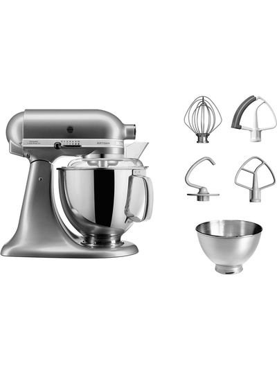 Планетарный Миксер KitchenAid ARTISAN 4.8л., серебристый, 5KSM175PSECU