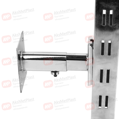 KM10 Дистанционное крепление хромированное к стене колонны регулируемое длина 70—115 мм