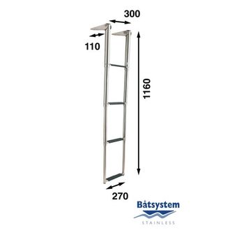 Трап телескопический Batsystem BT115 1160 x 300 мм 4 ступеньки, 9519037462