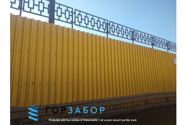 Устройство бетонного забора под ключ