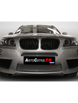 Premium защита радиатора для BMW X3 II (F25) (2010-2014) из 2-х частей