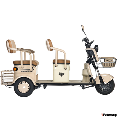 Электротрицикл Rutrike Gelbert Atlas 48V/60V 600Вт бежевый