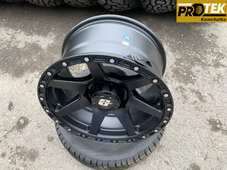 Комплект дисков R17 9,0J ET-12 5*150 SSW S406LP (BKM/NM) Черный матовый