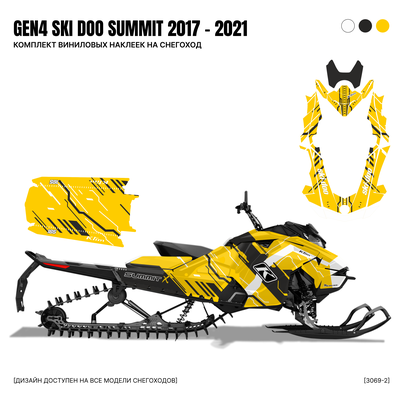 Наклейки на снегоход GEN4 G4 SKI DOO Summit 2017 - 2021 #3069-2