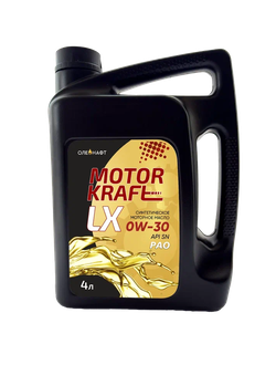 MotorKraft 0W-30 LX API SN PAO