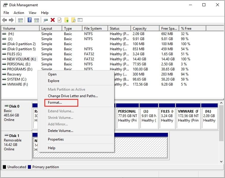 can't format sd card 06