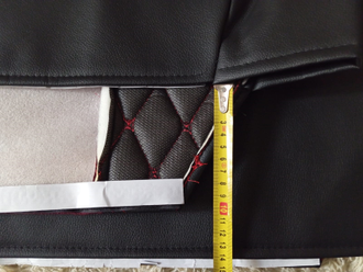 Чехлы  Премиум для DONGFENG GX520 от 2022г.в. (1 рем; 2 выс.сид; 2 вод.подл.)  экокожа+вельвет (черн/красн)