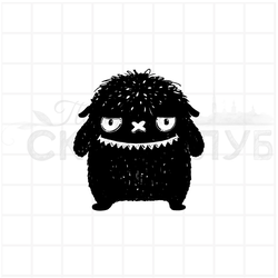 штамп с добрым монстриком