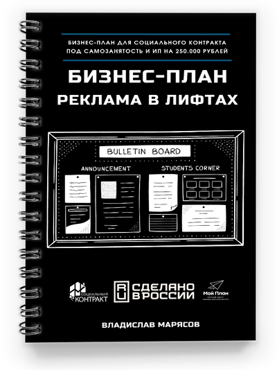 Бизнес-план для социального контракта в 2022 г. Ниша: Реклама в лифтах. Форма: Самозанятость.