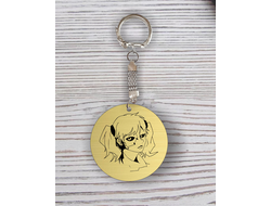 Брелок Sally Face, Салли Фейс с гравировкой №60
