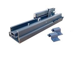 Направляющие  усиленные полного выдвижения  графит 500 мм,Soft-Close для колонны 150 мм GLX (893-1-09) TALISMAN *