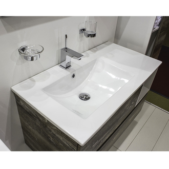 Тумба-умывальник "Турин-90L" дуб бежевый с раковиной COMFORTY 9090EL