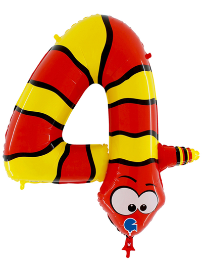 Фольгированная цифра - "Забавные животные"