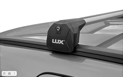 Багажная система БС6 LUX SCOUT серебристая на интегрированные рейлинги для Renault Talisman универсал 2020-