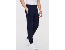 Темно-синие спортивные брюки с манжетами