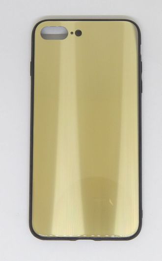 Защитная крышка iPhone 7/8 Plus зеркальная золотистая