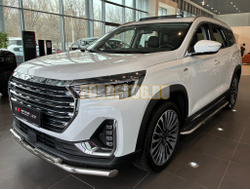 Защита переднего бампера двойная Папа Тюнинг d60/42 для JETOUR X90 Plus 2022-