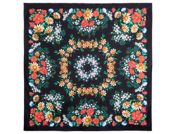 Павловопосадский платок Солнечный танец 1711-18