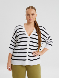 Стильный джемпер для полных женщин