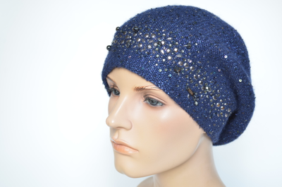 Визио берет со стразами Сваровски