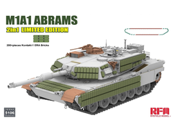 Сборная модель: (Ryefield Model RM-5106) Танк M1A1 Abrams Ukraine/Poland (2in1 Limited Edition)