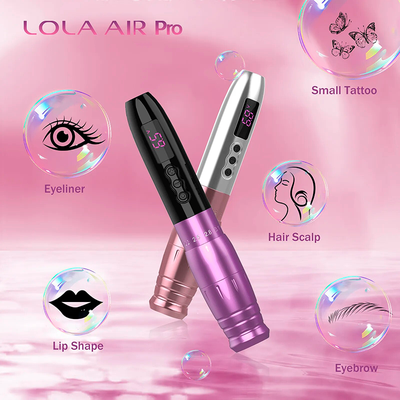 Беспроводная машинка для татуажа EZ LOLA AIR Pro PMU Wireless 6 Strokes  X 2 Power Red