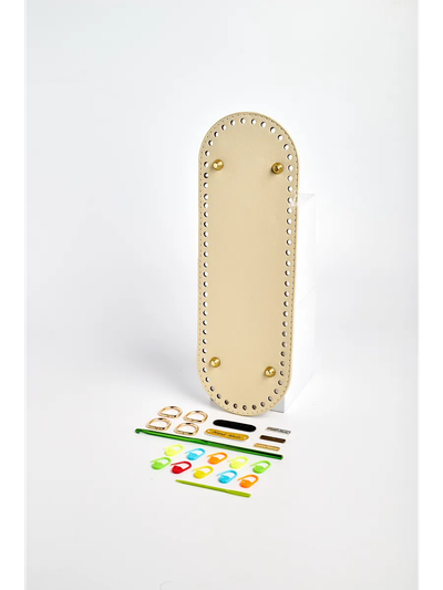 Донышко 30 на 10 и крючок с фурнитурой для вязания